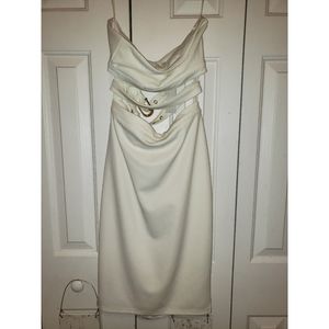 White Tube Top Dress